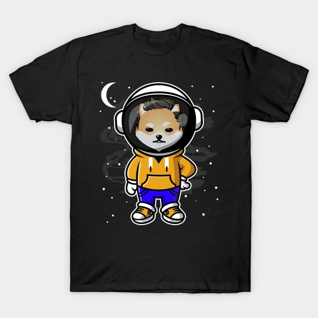 Hiphop Astronaut Dogelon Mars Coin To The Moon Crypto Token Cryptocurrency Wallet Birthday Gift For Men Women Kids T-Shirt by Thingking About